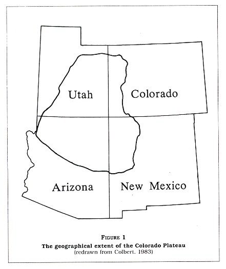 Figure 1: The geographic extent of the Colorado Plateau